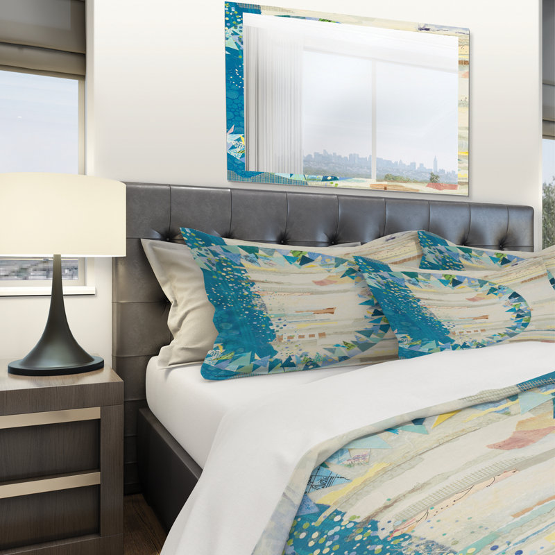The Calm Indigo Stripes - Ensemble de housse de couette moderne et contemporain - Microfibre de polyester