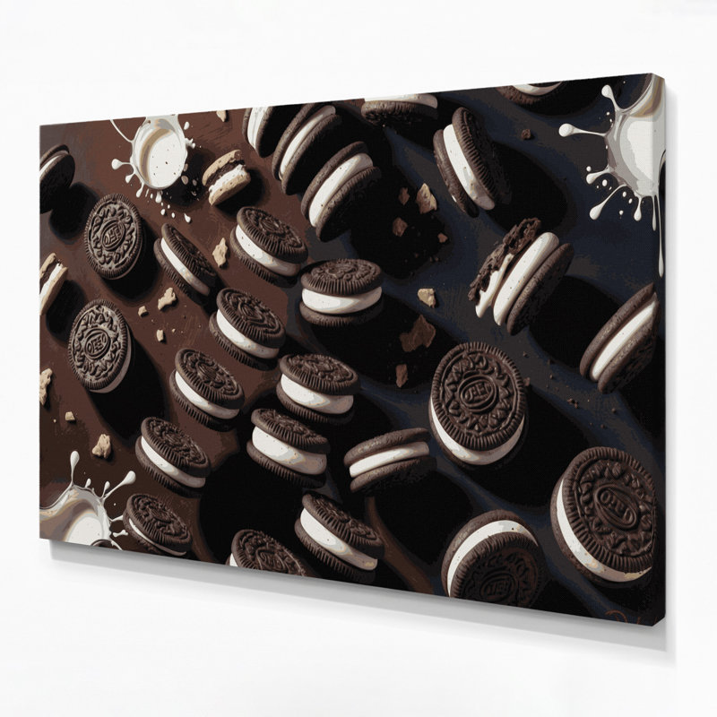 Art mural sur toile Desserts Oreos, H 11 po x l 14 po
