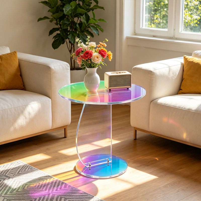 Pedestal Round Side Table