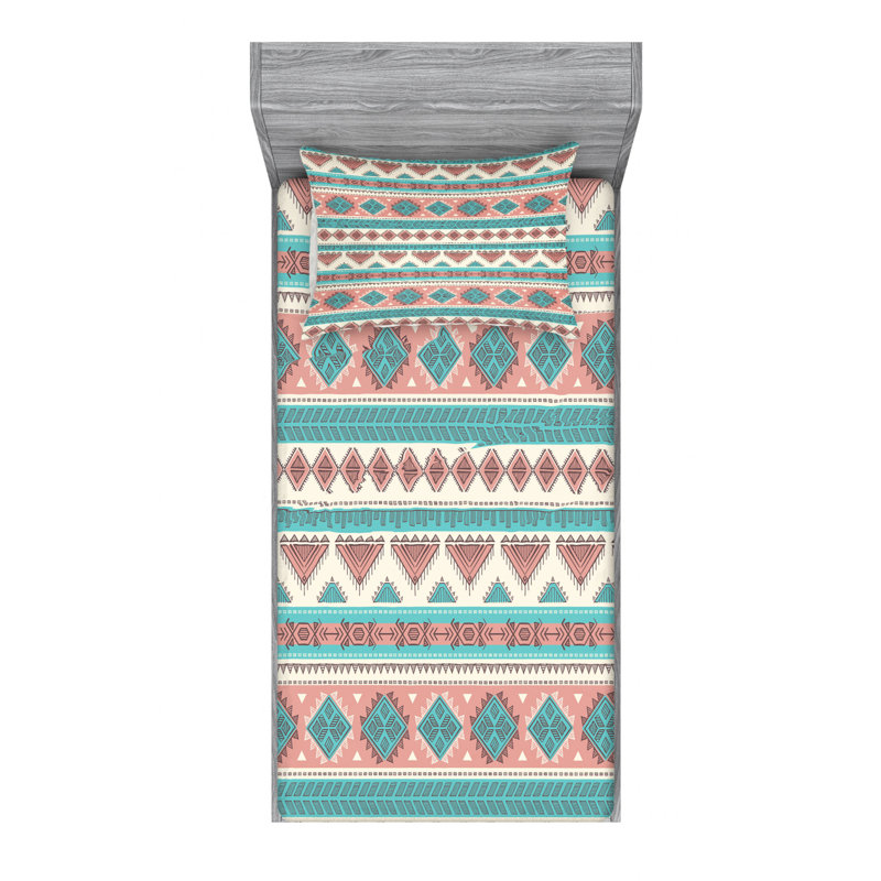 Microfiber Geometric Sheet Set