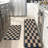 Checkered Plaid Kitchen Mat Set – 2 Pieces-598870804