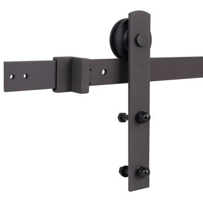 Steel Single Door Barn Door Hardware Kit Standard Single