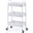 Metal Utility Cart, 3 Tier Rolling Cart With Lockable Wheels-49604652