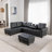 Plyler 97.2" Wide Modular Sectional with Ottoman-1531271660-1531271663