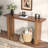 Rectangular Console Table, Long Fluted Entryway Couch Table For Entryway, Foyer, Hallway, Living Room