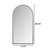 Iron Arch Retro Full Length Mirror With Supporting Feet, For Living Room, Bedroom,-1015713186