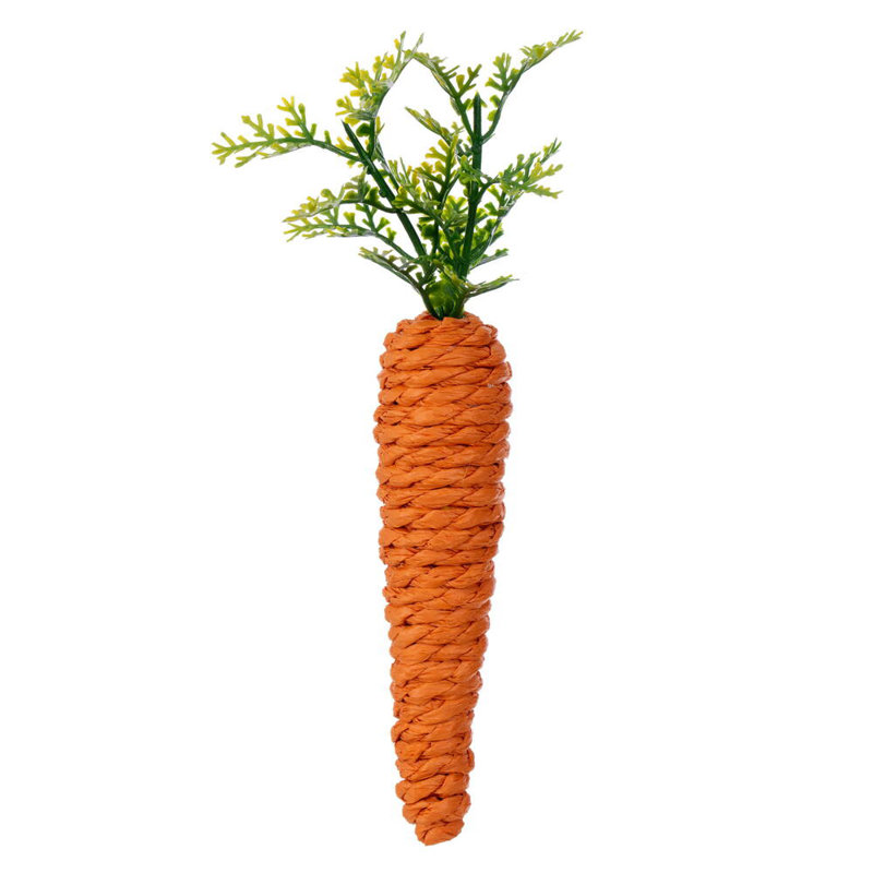 Vickerman Artificial Carrots. Each carrot measures 7" tall and 3" wide. Includes six carrots per bag.