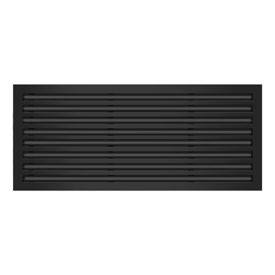 BUILDMART - 36x16 Black Modern AC Vent Cover - Standard Linear Slot Diffuser - Register Grille