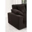 2 Dark Chocolate Corduroy Reversible Chaise With 6 Supportive Cushions And Smooth Surface Mystic Cozy Pillows Versatile Design