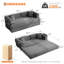 Upholstered 78.7 " Sofa Bed-1676966742