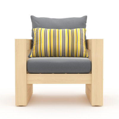 Sehrish Patio Chair With Sunbrella Cushion Covers