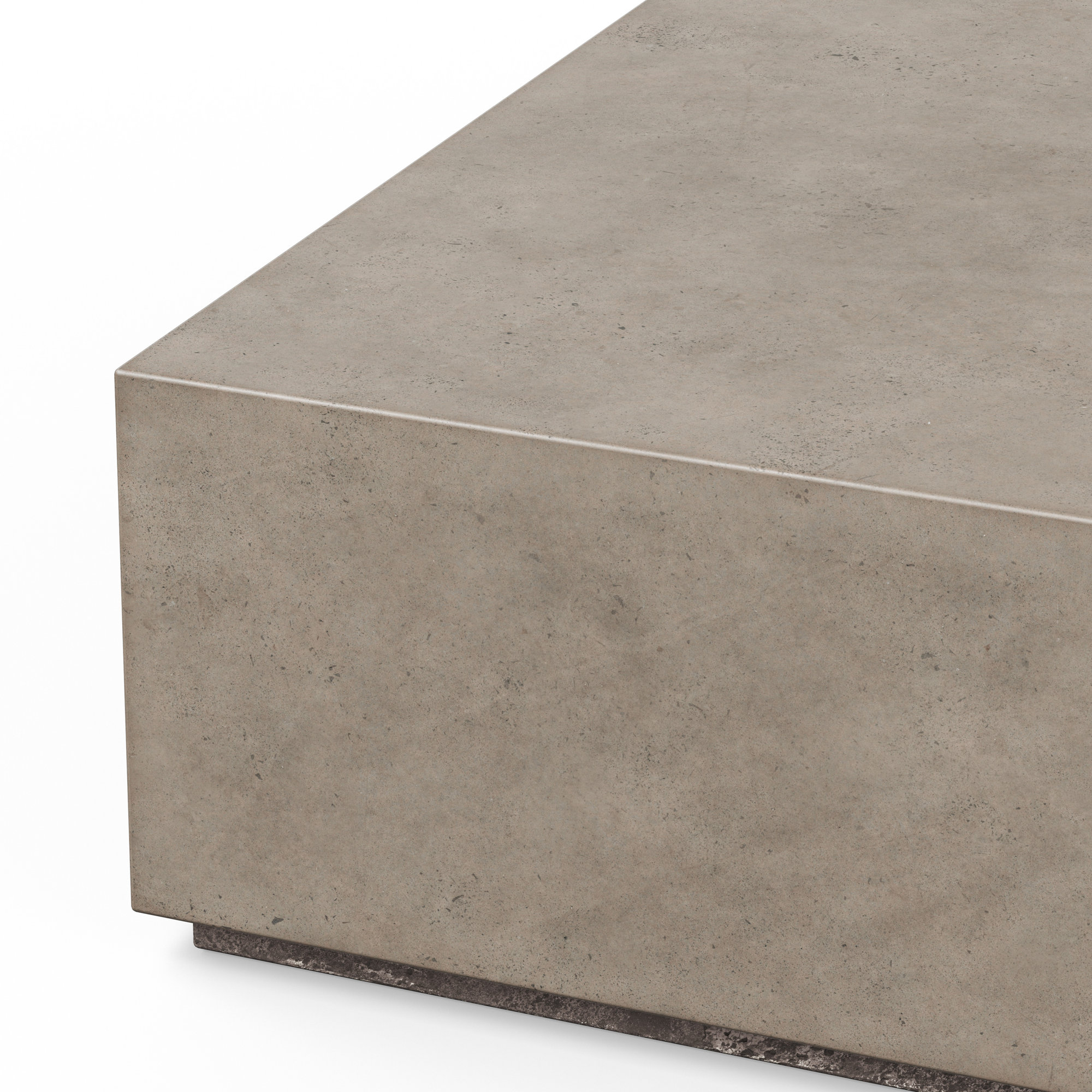 Kareen Square Coffee Table, Dark Gray, 16.5" H x 47.25" W x 47.25" D