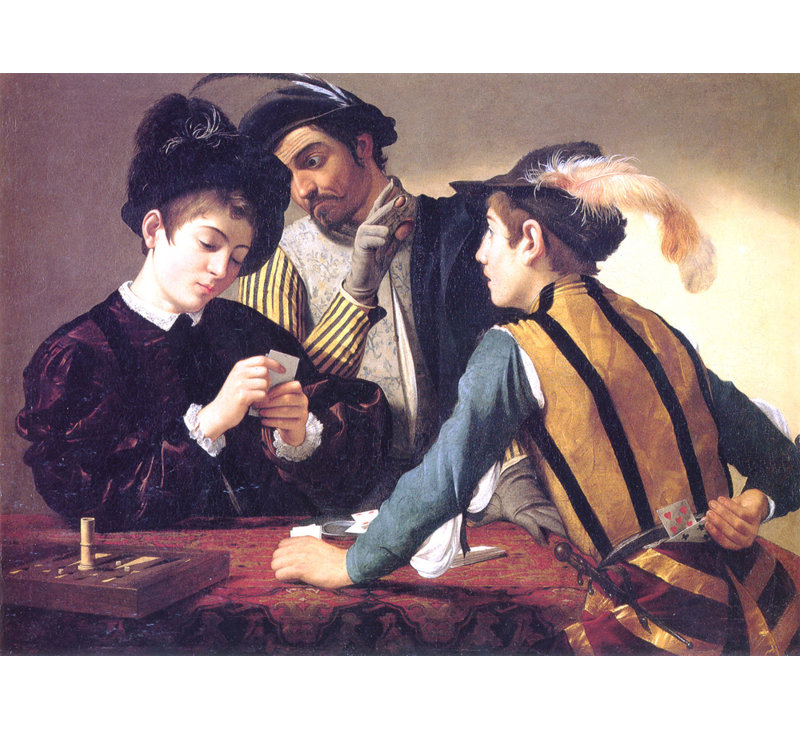 Cardsharps, 35" H x 48" W