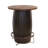 Tequila Barrel Bar Table with Footrail