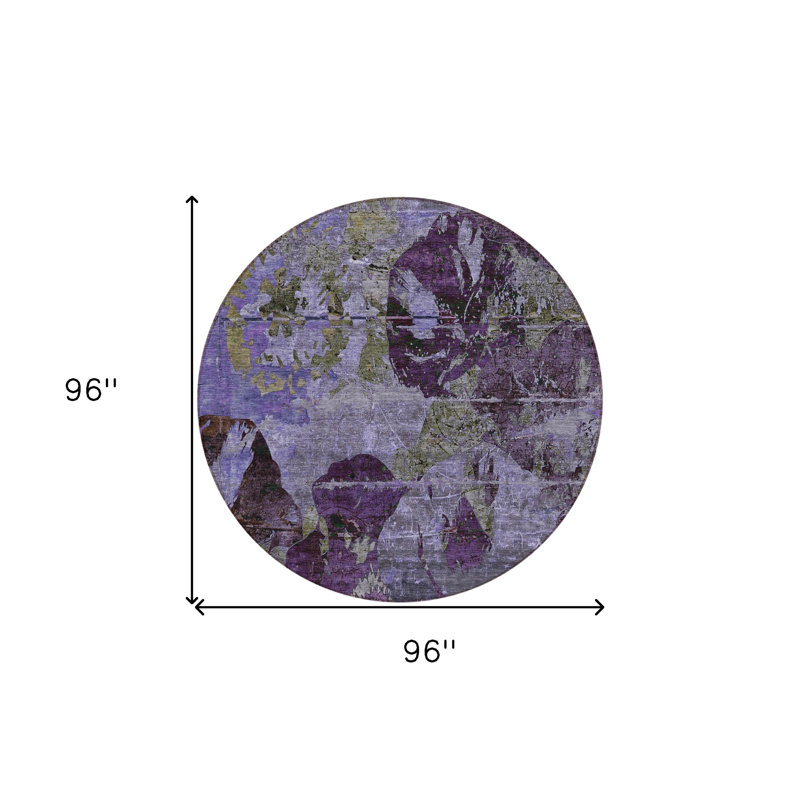 Tapis d'intérieur rond 8 pi