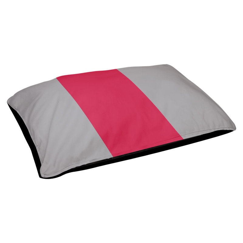 Coussin d'extérieur Toronto, Grand (l 40 po x P 30 po x H 14 po), Argent / rouge / argent
