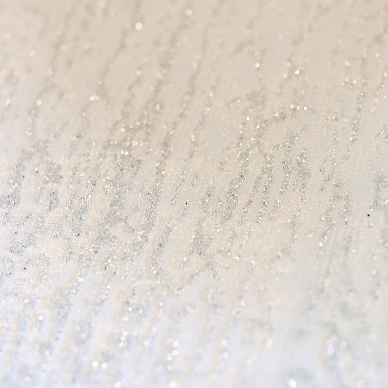Rouleau de papier peint texturé uni Neptune, Blanc / gris clair