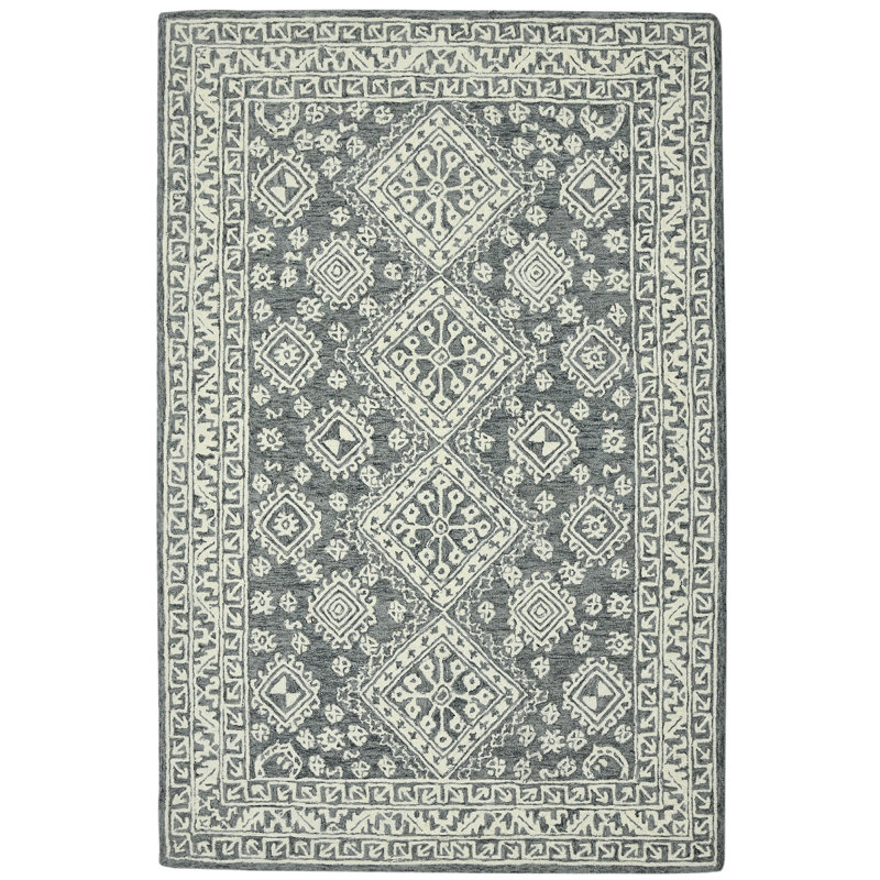Cauley Wool Geometric Indoor Rug, Rectangle 2' x 3'