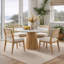 Nalani 42" Dining Table, Medium Walnut-523913616