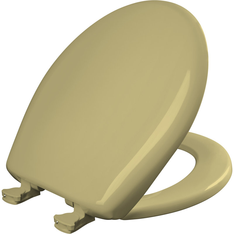 Siège de toilette rond en plastique, Or récoltes