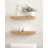 Burlock Floating Wall Shelves with Burlwood Look