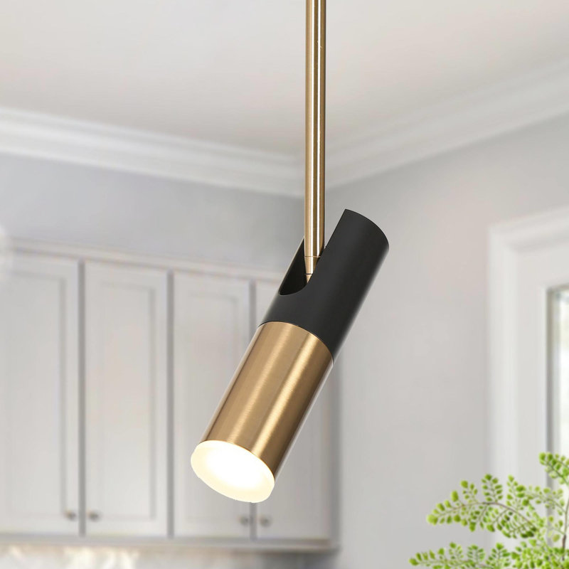 Luminaire suspendu cylindrique réglable à 1 lumière DEL à intensité variable Miaisabella