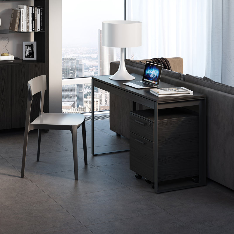 Linea™ Writing Desk, Charcoal Stained Ash