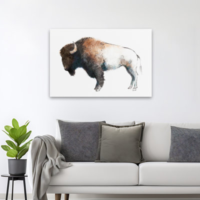Contemporary And Modern Bison Dark Brown