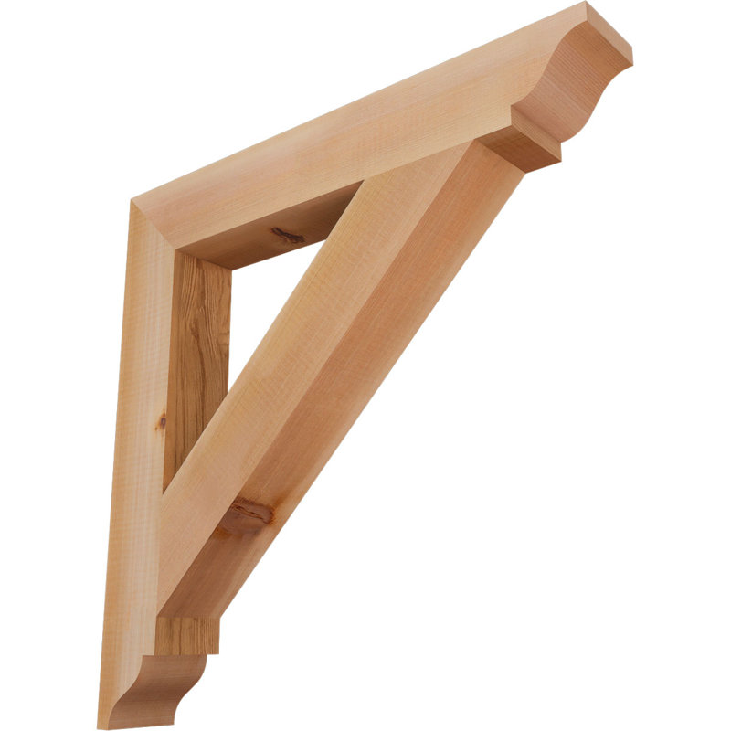 Support traditionnel, H 24 po x l 3,5 po x P 24 po, Cèdre rouge de l'Ouest (lisse)