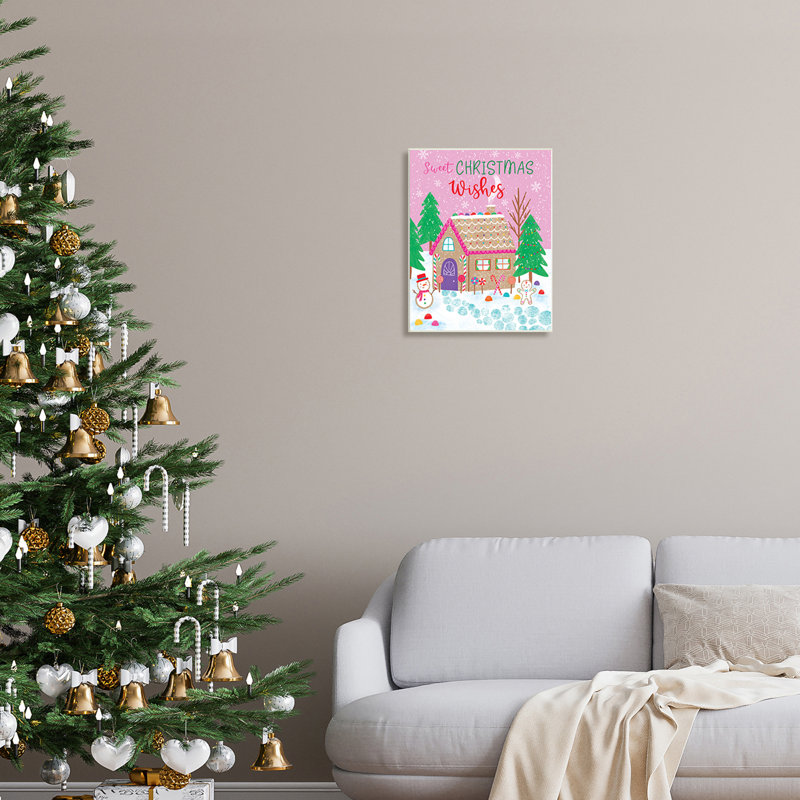 Sweet Christmas Wishes, Plaque murale, H 19 po x l 13 po x P 0,5 po
