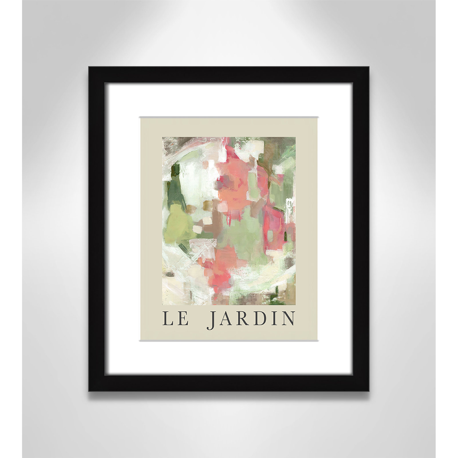 Botanical Poster Collection " Le Jardin " by Carol Robinson, Black Single Picture Frame, Yes, 15" H x 13" W x 1.25" D