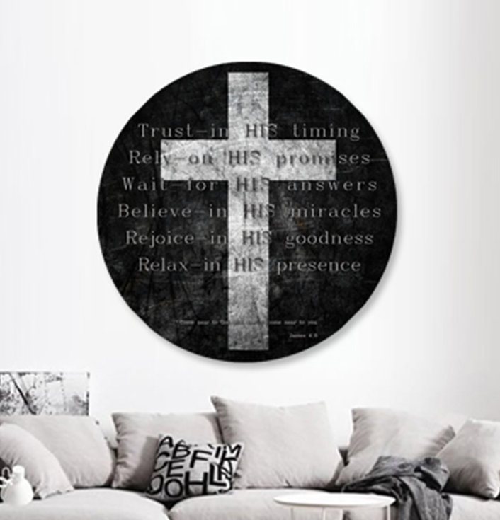 Trust In Him Print, 46" H x 46" W