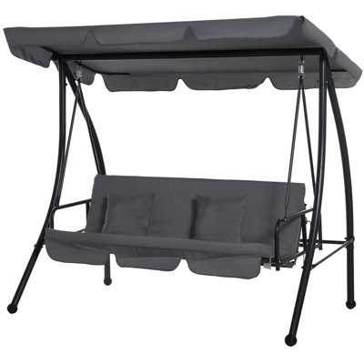 Ashray 3 Person Porch Swing with Canopy