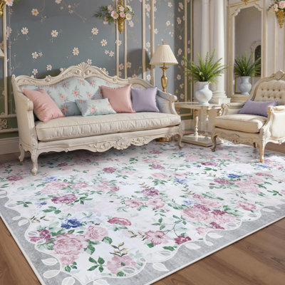 Tapis à motif floral Kaldi