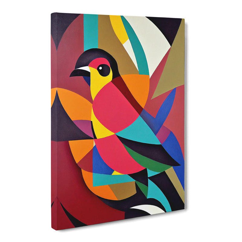 Kollett Robin Bird Abstract Vol.3 - Wrapped Canvas Print, 60cm H x 40cm W