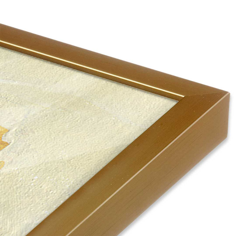 «Yellow in Blue» par Pamela Munger, reproduction d'art, 40 W x 30 H, Gold, Framed Print