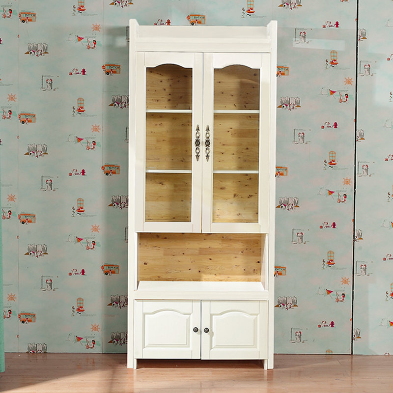 Bibliothèque moderne de style champêtre, Crème, crème