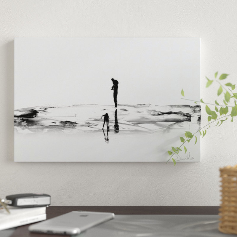Reproduction d’art sur toile « on the Beach », H 26 po x l 40 po x 1,5 po, Toile tendue