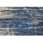 Tapis abstrait en polyester tissé à la machine en brun clair / bleu / ivoire-1592479779