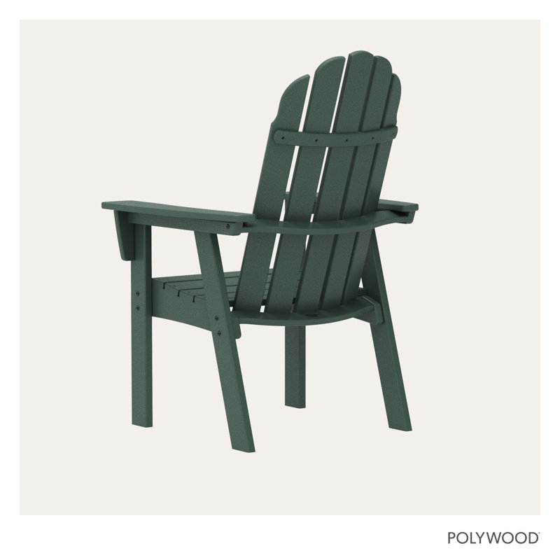 Chaise Adirondack POLYWOOD Vineyard Curveback, Vert