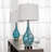 Aitkin 28" Blue Table Lamp Set with USB