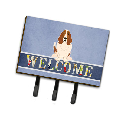 Garde-basset ou porte-clés hound welcome