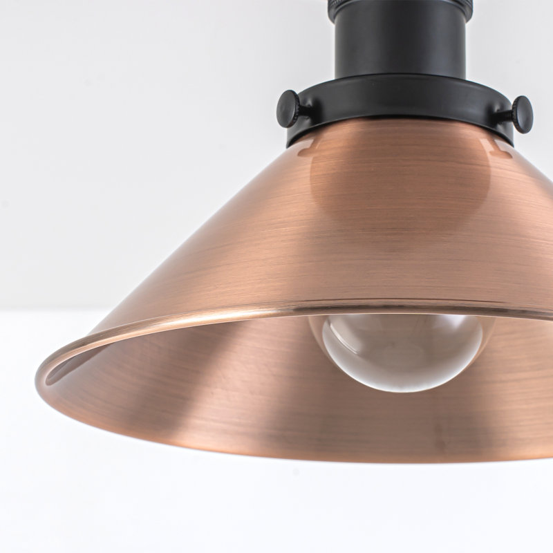 8.3 in. Modern Cone Shade Semi-Flush Mount