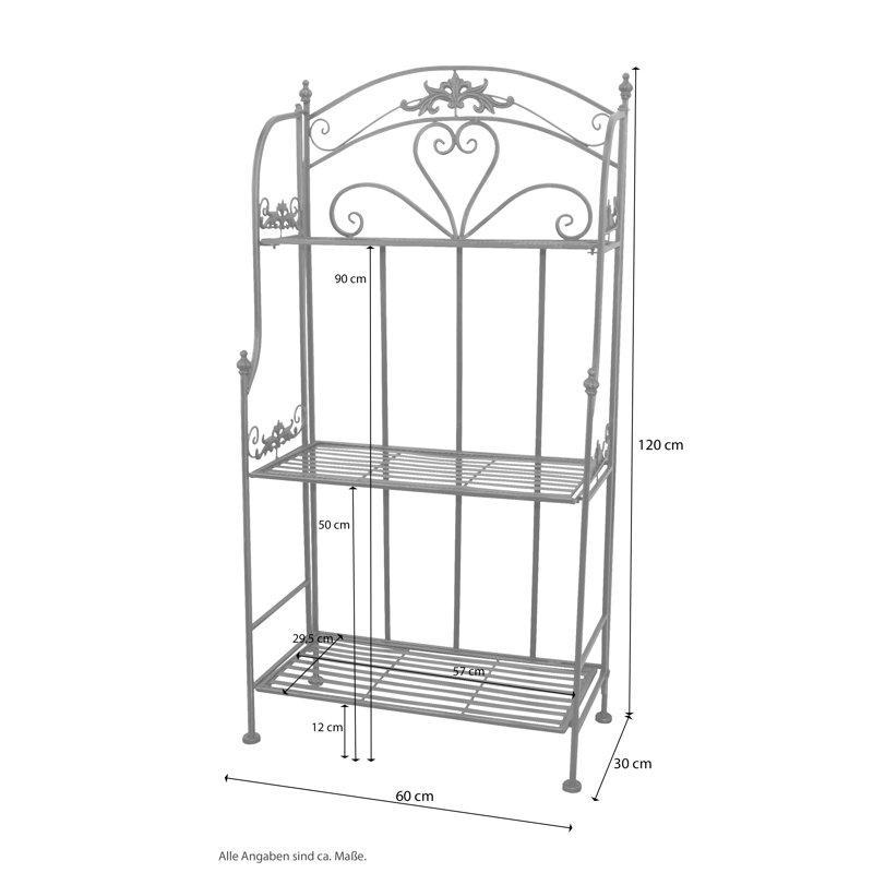 Rochers 2 Piece Metal Accent Shelf