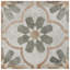 Carreau de porcelaine 9 po x 9 po D'anticatto Decor