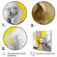 Moutarde jaune et gris vif I - 3 pièces sur toile-87538268-87538274