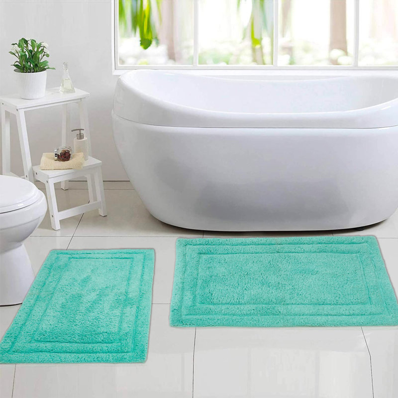 Tapis pour salle de bain Pompéi, Turquoise
