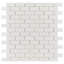 Carreau de mosaïque linéaire en verre pour mur et plancher 0,79 po x 1,83 po Expressions