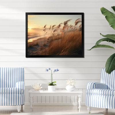 Paysage de gazon minimaliste - reproduction sur toile