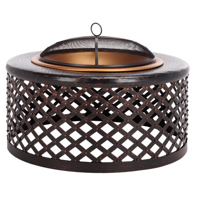 Balsam Round Cast Iron Wood Burning Smokeless Fire Pit